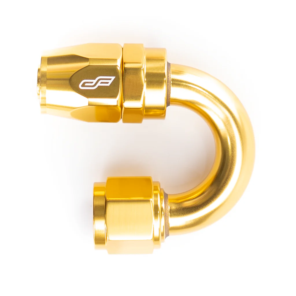 6AN 180 Degree Aluminum Hose End Fitting - Image 2