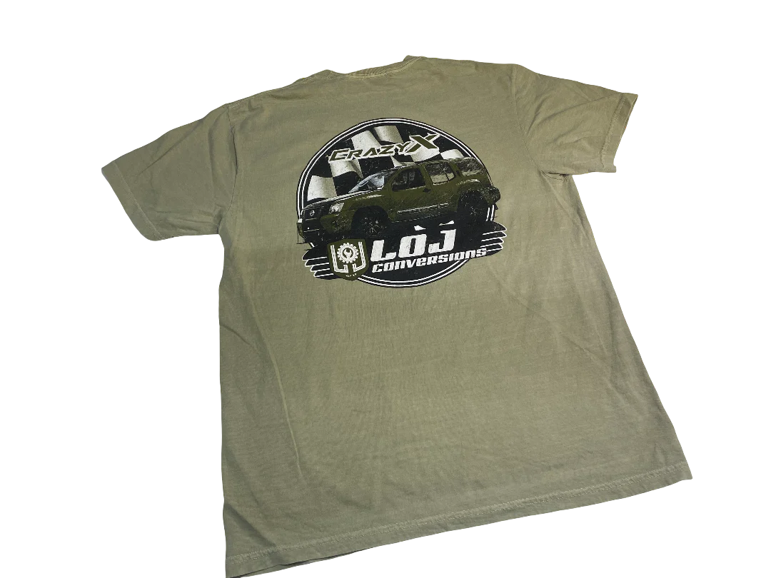 LOJ Conversions Tan Crazy-X T-Shirt - Image 3