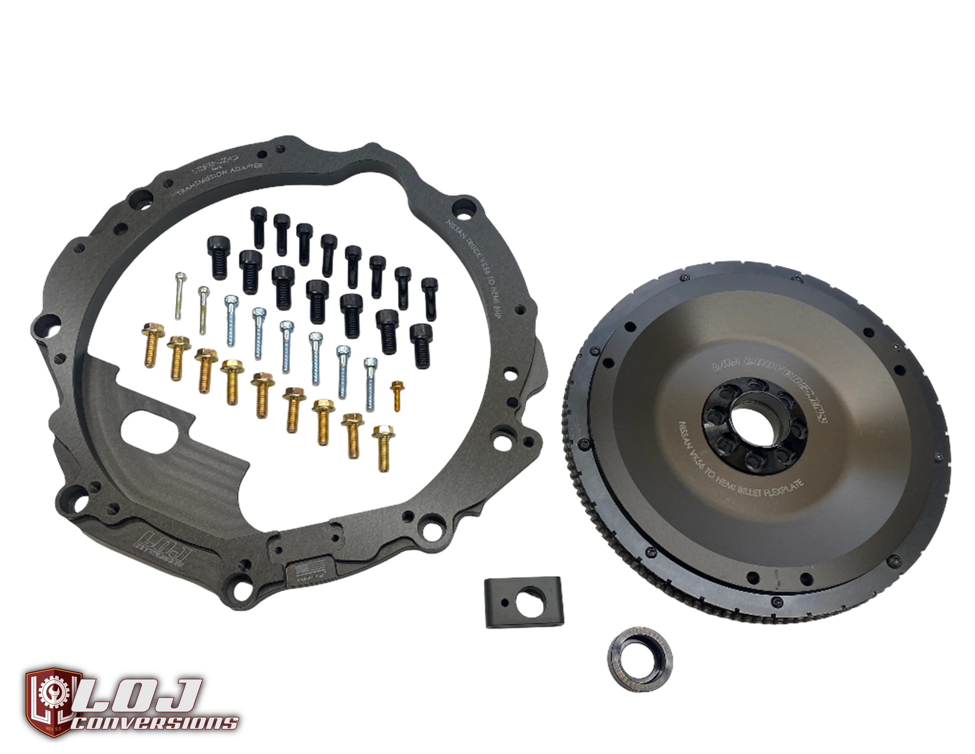 Nissan VK56 to Hemi 8HP / ZF8 Transmission Adapter Package - Image 5